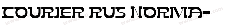 Courier Rus Norma字体转换